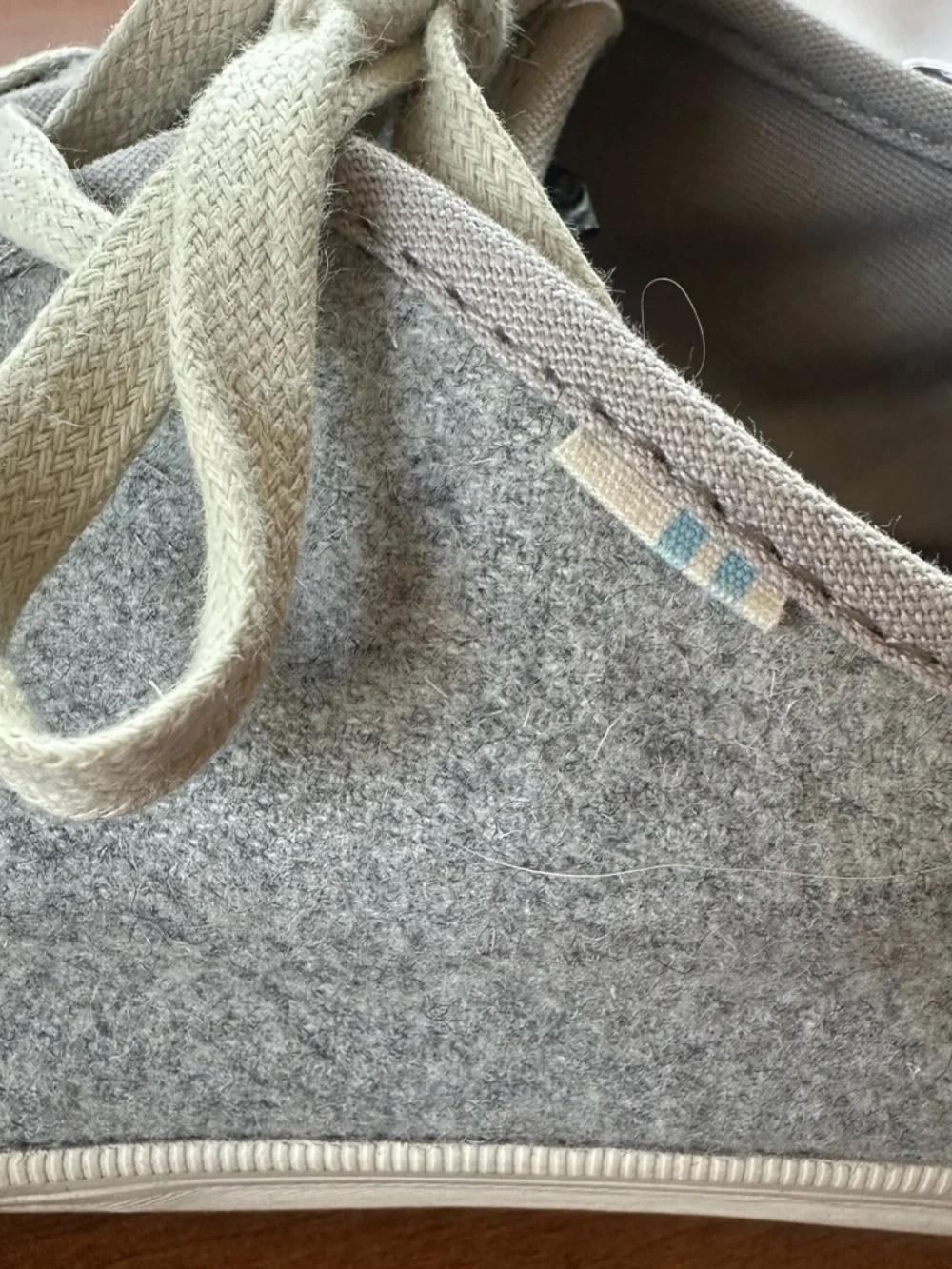Toms Men's Gray Carlo Drizzle Felt Casual Lace-Up Sneakers Sz 10